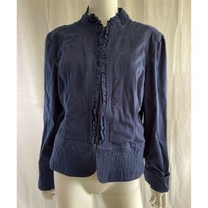 Apt 9 Womens Jacket Coat Purple Stretch Slim Fit L